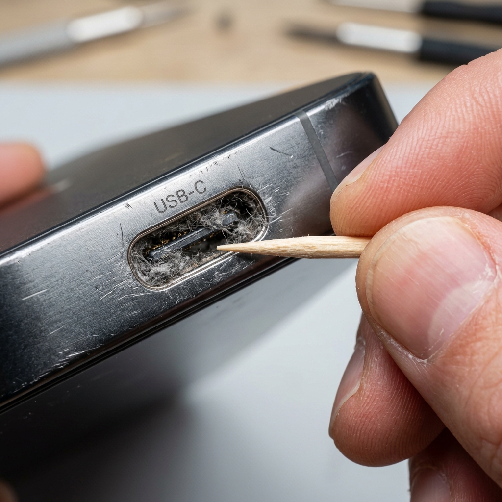 Handy lädt nicht mehr: Staub aus der Ladebuchse entfernen – so geht’s richtig!